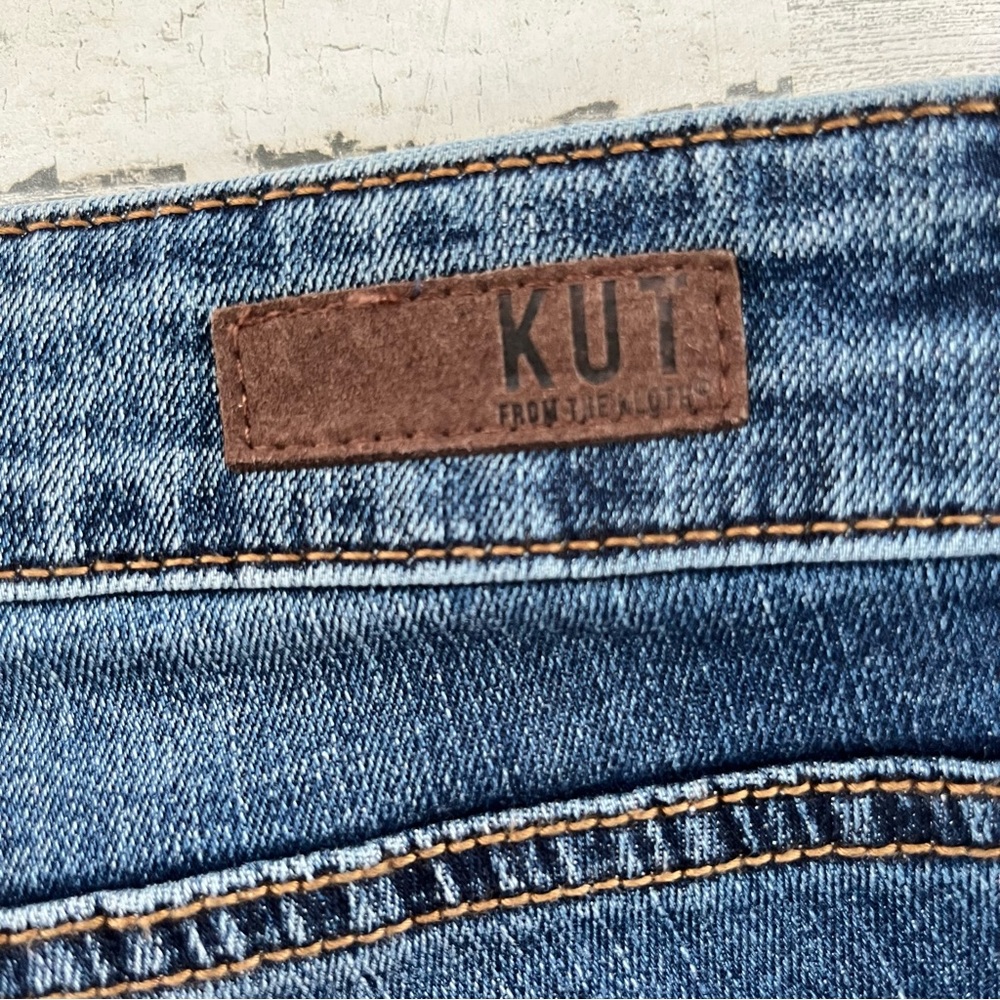 Kut from the Kloth Women’s Baby Bootcut Blue Denim Jeans Size 33X32 12S - Picture 6 of 8